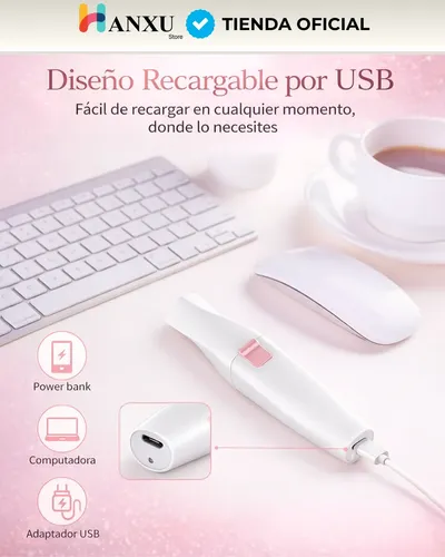 Depilador Facial Vello Corporal Luz Recargable 2 En 1 Mujer