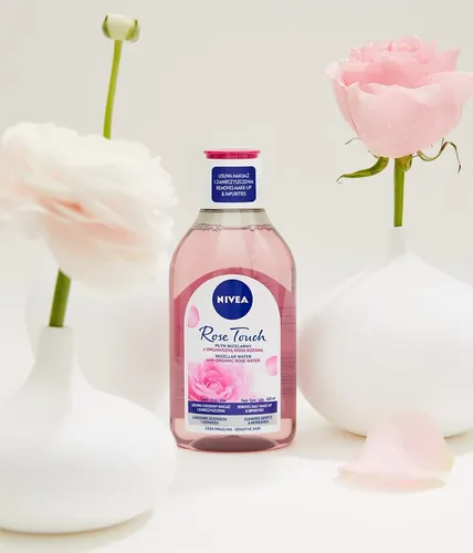Limpiador Facial Nivea Rose Touch, Agua Micelar, 400 Ml