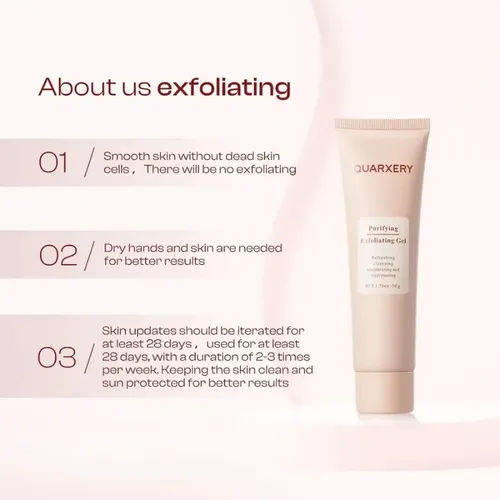 Q-gel Exfoliante Quarxery, Gel Exfoliante Suave, 2 Units