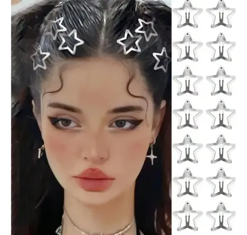 Broche De Pelo Metálico 50 Estrellas