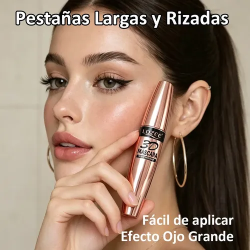 Lozee Rimel Máscara De Pestañas Impermeable Volumen Alarga