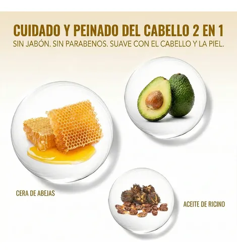 Cera Barra 75g Peinado Firme Flexible Ondas Rulos Definidos