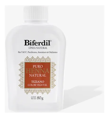Tintura Biferdil Biferdil Linea Natural Puro Henna tono tiziano para cabello