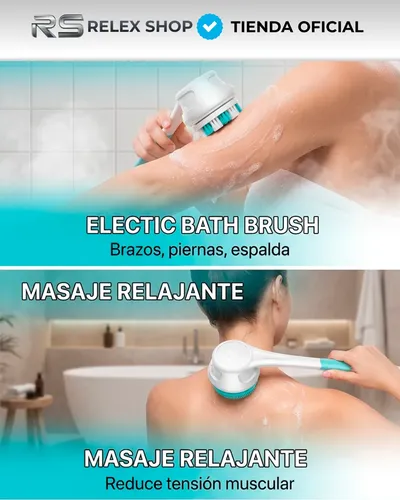 Cepillo Exfoliante Eléctrico Corporal Inalámbrico Spa