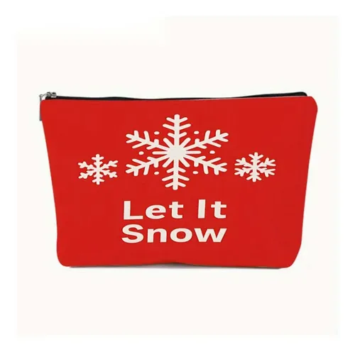 Bolsa De Maquillaje De Viaje Con Muñeco De Nieve De Papá