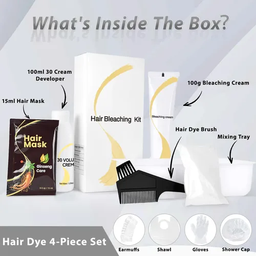 Kit De Decoloración Para El Cabello Juanchi Gentle Cream Sin