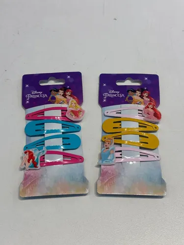 Set Hebillas Princesas Accesorio De Pelo Original Disney