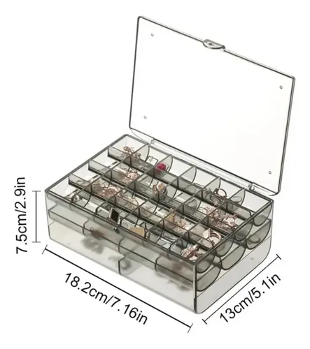 Organizador Para Strass O Joyeria Divisiones Desmontables