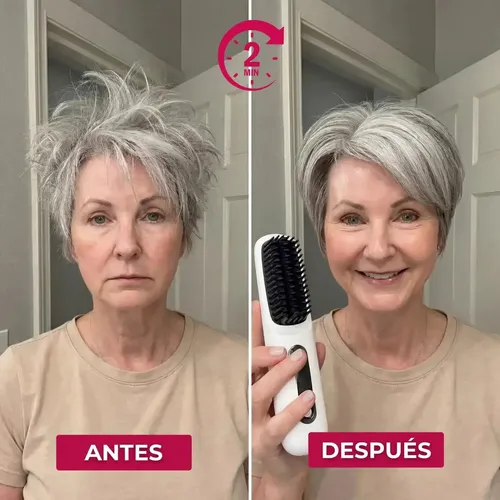 Junc Cepillo Suavelia Para Cabello Corto(blanco) Azul