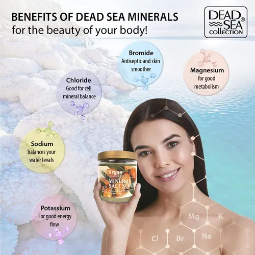 Exfoliante Corporal Dead Sea Collection Con Sal De Argán, 70