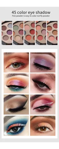 Paleta De Maquillaje Miss Rose Flor Negra Multifuncional