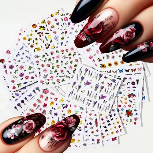 Kit De 300 Pegatinas Para Uñas Hechas A Mano, Reventa Al Por