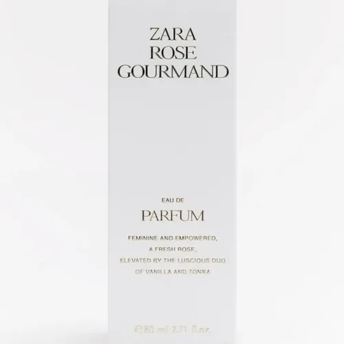 Perfume Zara Rose Gourmand Mujer Eau De Parfum Spray 80ml Floral Dulce