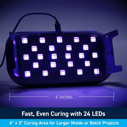 Lámpara Uv 36w Para Resina Con Temporizador Y 24 Leds