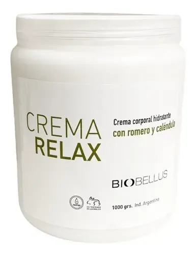 Crema Relax Para Masajes Musculares Biobellus x 1 Kg