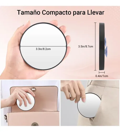 Espejo De Aumento De 30x, Espejo De Aumento Con 2 Ventosas~
