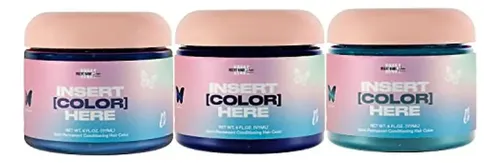 Tinte De Cabello Semipermanente Inh, Azul Zafiro, Azul Negro