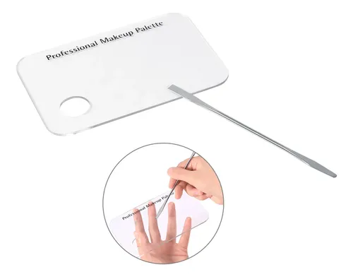 Paleta Acrílica, Espátula, Maquillaje Transparente, Decoraci