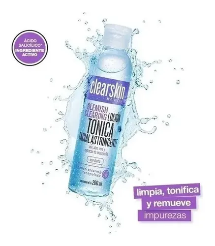 Clearskin Loción Astringente Facial Avon Tati Cosmeticos