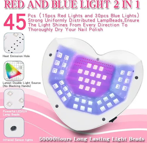 Lámpara Uv Led Recargable Secado Rápido Para Uñas