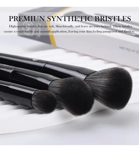 Set De Brochas De Maquillaje Kingmas Kabuki, 3 Unidades, Ang