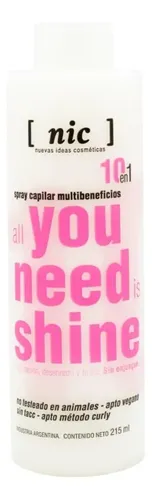 Nic All You Need Is Shine Acondicionador 10 En 1 Brillo Pelo