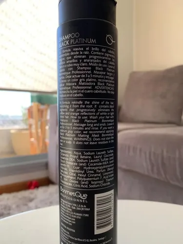 Bonmetique Shampoo Desamarillador Black Platinum X 350ml