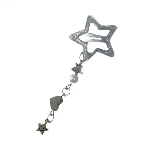 Pinza Para El Pelo Harajuku Y2k Con Forma De Pentagrama
