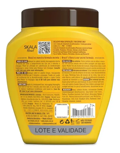 Mascara 2 En 1 Maracuya Y Aceite 1000 G Skala