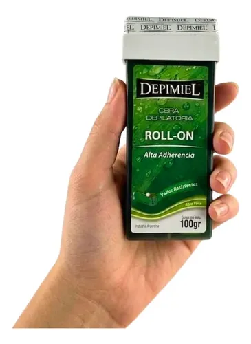 Cera Roll-on Alta Adherencia Aloe Vera 100g Depimiel