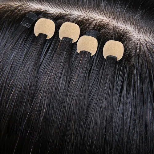 Extensiones De Cabello Con Microanillos Y Cuentas Para Human