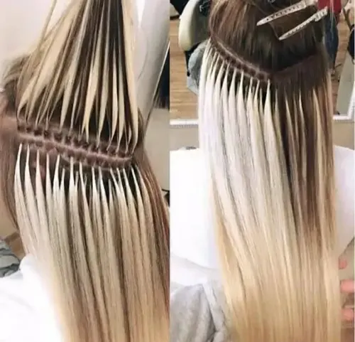 80 Extensiones De 40cms Largo Cabello Natural, Rubias