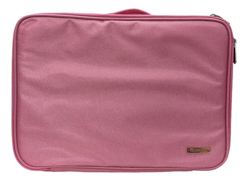 Organizador de Maquillaje Glamory Medium Rosa 10 Compartimentos Tela 37x26x12.5 cm