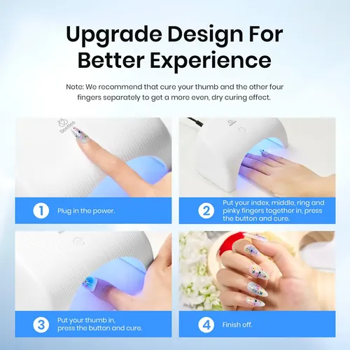 Lámpara Led Uv Para Secado Rápido De Uñas De Gel
