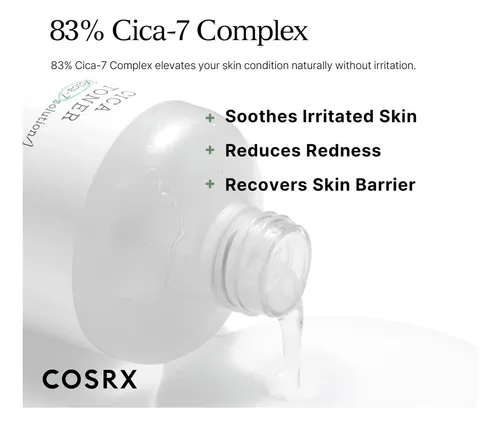 Tónico Cosrx Pure Fit Cica 150ml Calmante Para Piel Sensibl