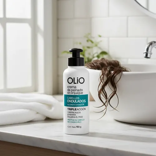 Crema De Peinar Olio Cabellos Ondulados Anti Frizz 160g