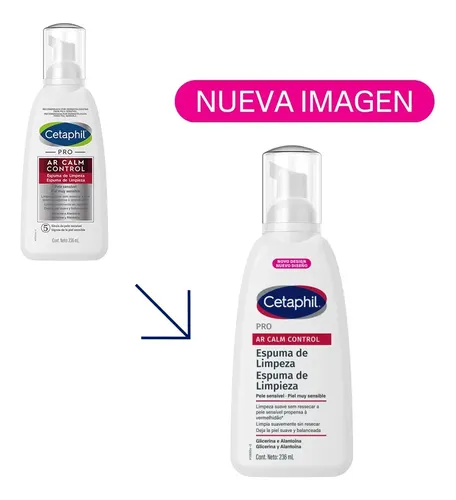 Cetaphil Pro Ar Calm Control Espuma De Limpieza 236ml Sensible Día/noche