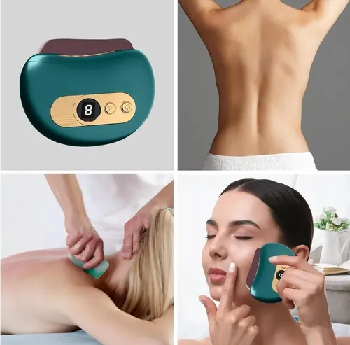 Mini Masajeador Gua Sha Portatil Raspadora Rostro Y Cuerpo