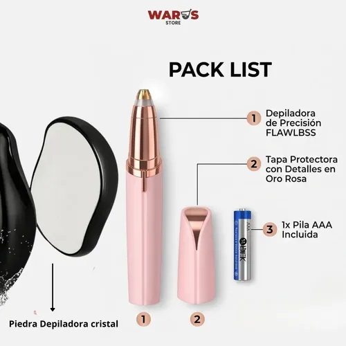 Kit Lapiz Depilador Cejas Piedra Depiladora Removedor Vellos