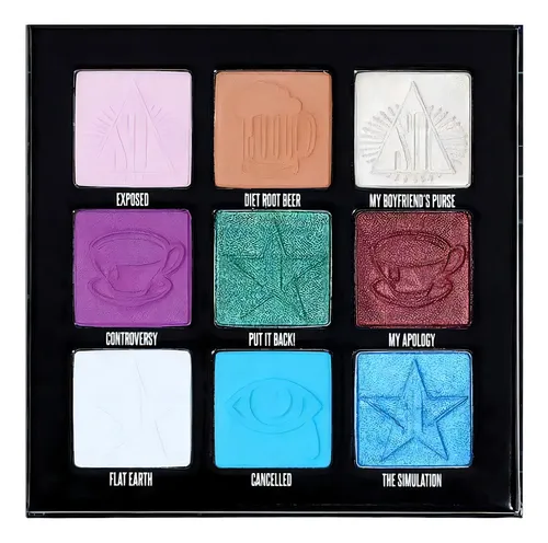 Jeffree Star Paleta De Ojos By Shane Dawson Mini Controversy Color De La Sombra Metalico
