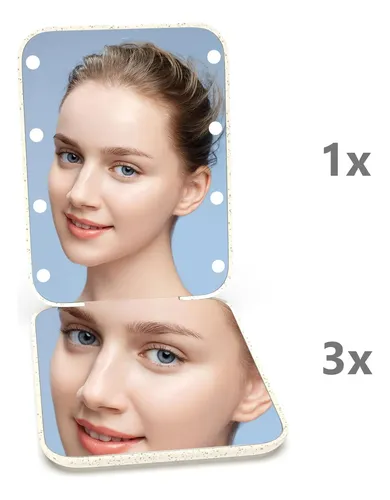 Espejo Compacto Kintion Wheat Straw Con Aumento De 1x/3x