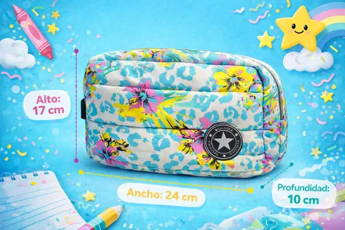 Neceser Cartuchera Organizador Maquillaje Cosmeticos Escolar