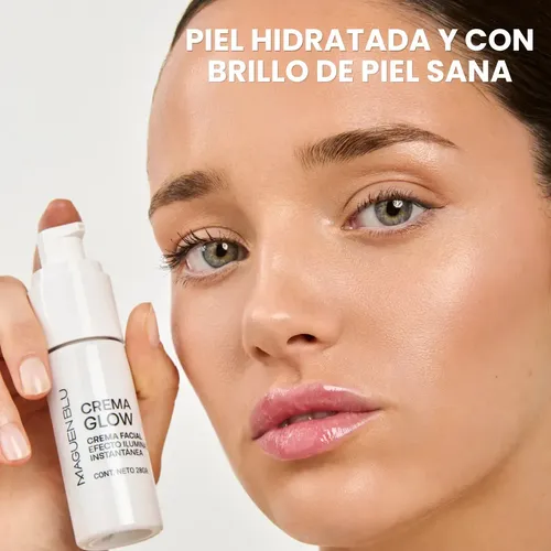Combo Skincare Crema Facial Glow + Crema Hidratante Facial Con Acido Hialurónico Niacinamida | Kit Día y noche | Liviana | Piel Normal Mixta Grasa Seca | Antiarrugas | Suavizante | Mejora Firmez