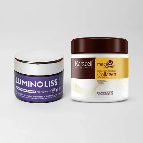 Alisado Lumino Liss Sin Formol 250g + Mascara Karseell 500g