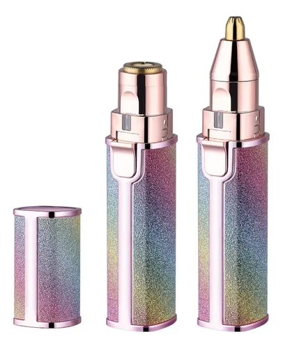 Depiladora Eléctrica 2 En 1 Para Rostro Y Cejas Mujer Verde