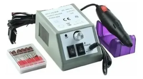 Set Torno Uñas Manicuría Profesional Variación Velocidades