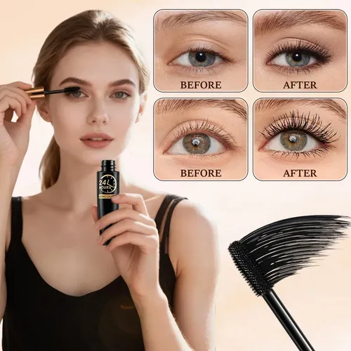 Y/z Rímel 4d Silk Fiber Lash Larga Duración Set Con 2