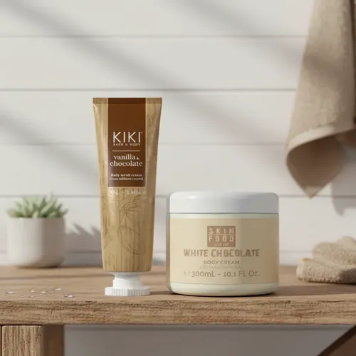 Crema Hidratante Corporal Chocolate Blanco Exfoliante Idraet