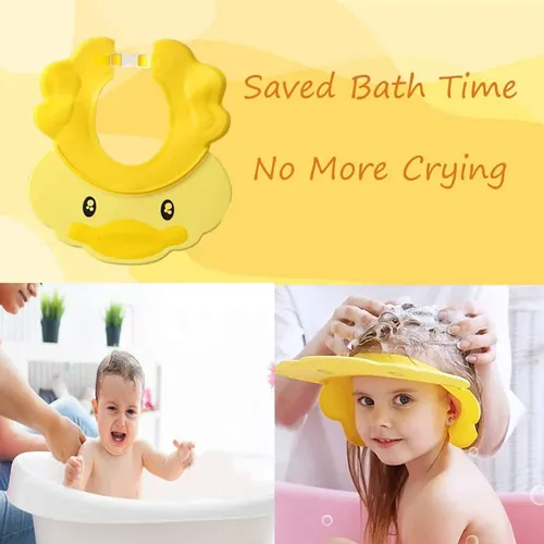 Gorro De Ducha De Bebé Ajustable De Silicona Para Champú,