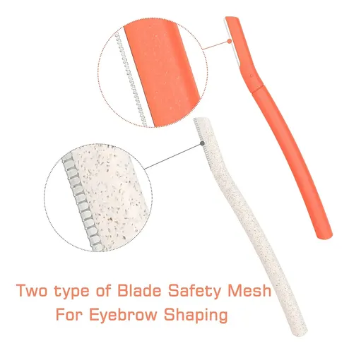 Kit 4 Dermaplaning Facial Profesional Naranja Y Gris